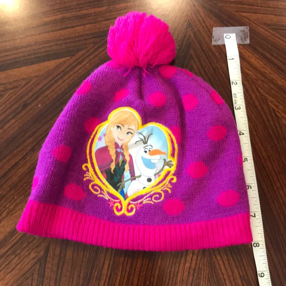Disney Frozen Anna & Olaf Pom Pom Beanie